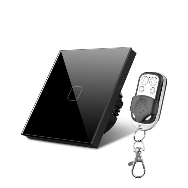 1/23/ Gang 1 Way Recessed  Wall Touch Sensor Switch with Crystal Glass Panel