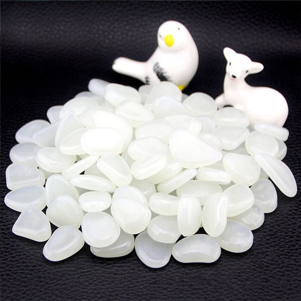 50Pcs Glow in the Dark Garden Pebbles