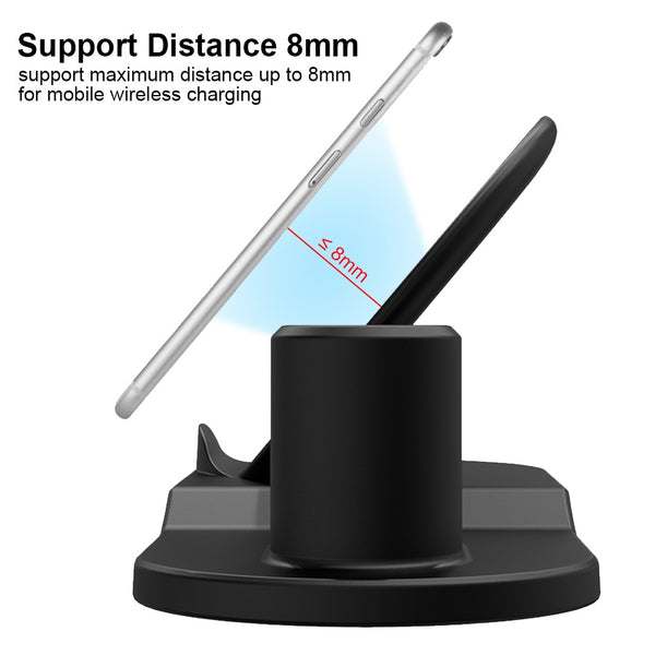 Wireless Charger Stand for iPhone AirPods Apple Watch, Charge Dock Station Charger for Apple Watch Series 4/3/2/1 iPhone X 8 XS